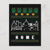 Rom Italien Ugly Christmas Postkarte (Vorderseite)