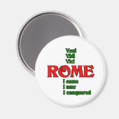 Rom Italien Veni Vidi Vici Magnet (Vorderseite/Rückseite)