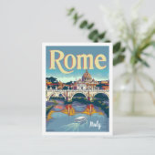 Rom Italien Vintag Berühmter Reiseort Postkarte (Stehend Vorderseite)