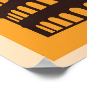 Rom Italien Vintag Italienisches Kolosseum Poster (Ecke)