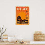 Rom Italien Vintag Italienisches Kolosseum Poster (Küche)
