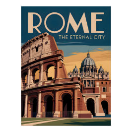 Rom Italien Vintage Poster