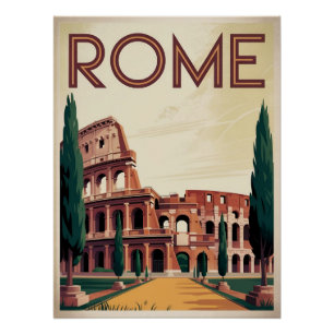 Rom Italien vintage Poster