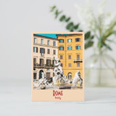 Rom, Italien - Vintage Postkarte (Stehend Vorderseite)