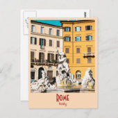 Rom, Italien - Vintage Postkarte (Vorne/Hinten)