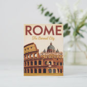 Rom Italien vintage Postkarte (Stehend Vorderseite)