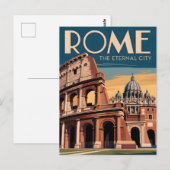 Rom Italien vintage Postkarte (Vorne/Hinten)