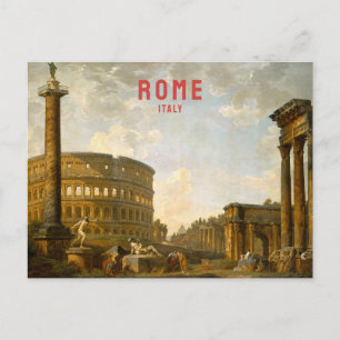 Rom Italien Vintage Reise Colosseum Renaissance Postkarte