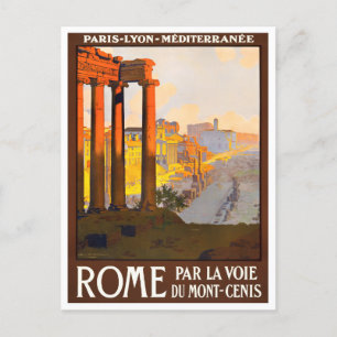 Rom Italien Vintage Reise Postkarte