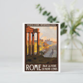 Rom Italien Vintage Reise Postkarte (Stehend Vorderseite)