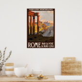 Rom Italien Vintage Reiseplakat Poster (Küche)