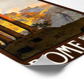 Rom, Italien Vintage Reiseplaner Poster (Ecke)