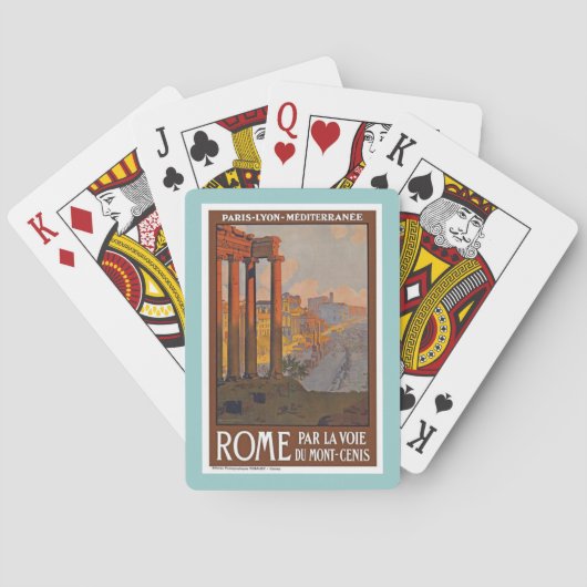 Rom Italien Vintage Spielkarten (Rückseite)