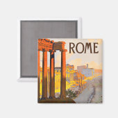 Rom Italien Vintage Travel Magnet (Vorderseite/Rückseite)