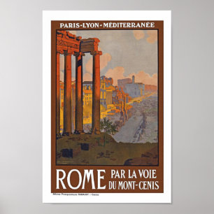 Rom Italien Vintage Travel Poster