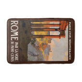 Rom Italien Vintage Travel Poster Badmatten Badematte (Vorderseite)