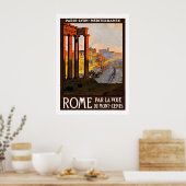 Rom Italien - Vintage Travel Posters Poster (Küche)