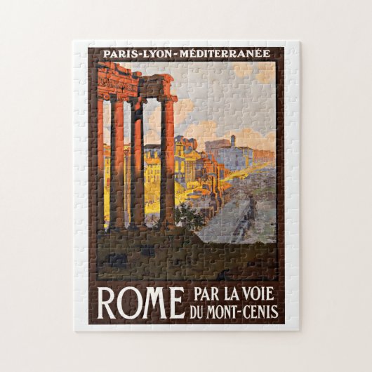 Rom Italien Vintage Travel Puzzle (Vertikal)