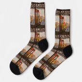 Rom Italien Vintage Travel Socken (Linkes Detail)