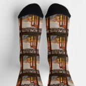 Rom Italien Vintage Travel Socken (Oben)
