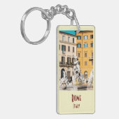 Rom, Italien Vintager Schlüsselanhänger (Vorderseite links)
