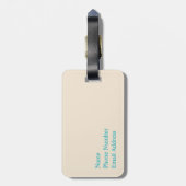 Rom, Italien: Vintager Trevi-Brunnen Gepäckanhänger (Rückseite vertikal)