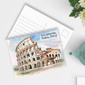 Rom, Italien Vintages Kolosseum Postkarte