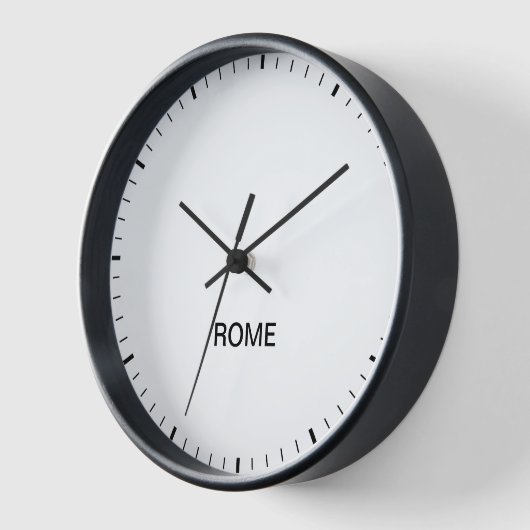 Rom Italien Zeitzone Newsroom Style Uhr (Winkel)