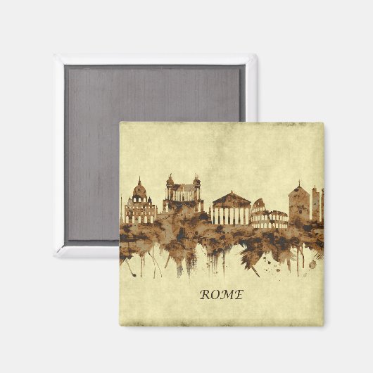 Rom Italy Cityscape Magnet (Vorderseite/Rückseite)