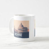 Rom Italy Pastel Travel Design Kaffeetasse (Vorderseite Links)