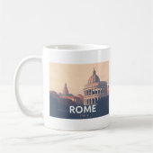 Rom Italy Pastel Travel Design Kaffeetasse (Links)