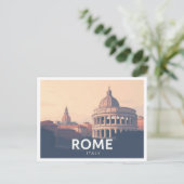 Rom Italy Pastel Travel Design Postkarte (Stehend Vorderseite)