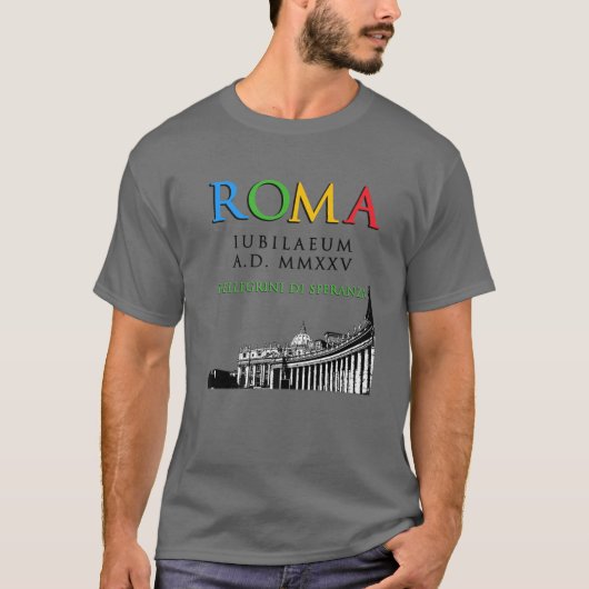 Rom-Jubiläum-Pilger der Hoffnung 2025, Christlich T-Shirt (Vorderseite)