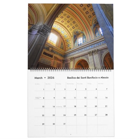 Rom-Kalender 2019 Kalender (Mär 2026)