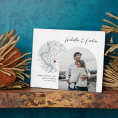 Rom Karte Hochzeit Verlobung Foto Geschenk Fotoplatte (Seite)