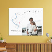Rom Karte Hochzeit Verlobung Foto Geschenk Leinwanddruck (Insitu (Wohnzimmer))