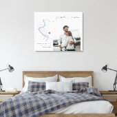 Rom Karte Hochzeit Verlobung Foto Geschenk Leinwanddruck (Insitu (Schlafzimmer))