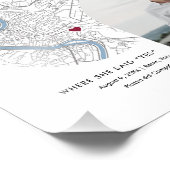 Rom Karte Hochzeitsreise Verlobung Foto Geschenk d (Ecke)