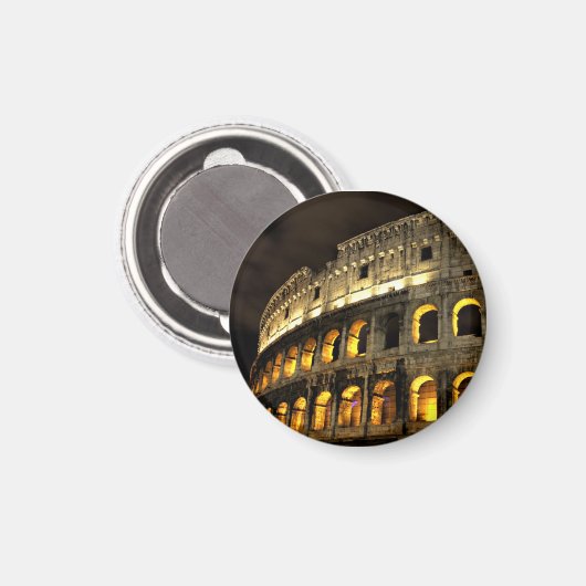 Rom - Kolosseum am Nachtmagnet Magnet (Vorderseite/Rückseite)