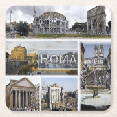Rom ^ Kolosseum - Arch of Constantine - Pantheon Rechteckiger Pappuntersetzer (Vorderseite)