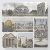 Rom ^ Kolosseum - Arch of Constantine - Pantheon Steinuntersetzer (Vorderseite)