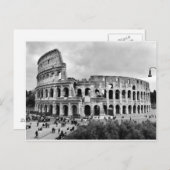Rom Kolosseum Black & White Postcard Postkarte (Vorne/Hinten)
