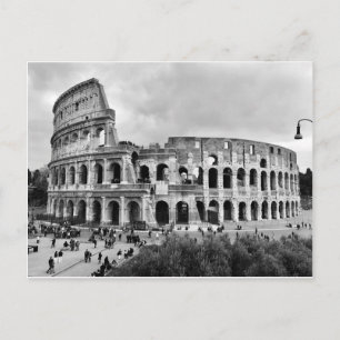 Rom Kolosseum Black & White Postcard Postkarte