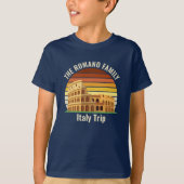 Rom Kolosseum Custom Italien Ausflug Sunset Kids T-Shirt (Vorderseite)