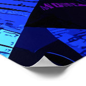 Rom Kolosseum Farben, pulsierendes geometrisches S Poster (Ecke)