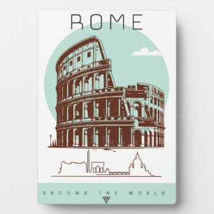 Rom-Kolosseum Fotoplatte