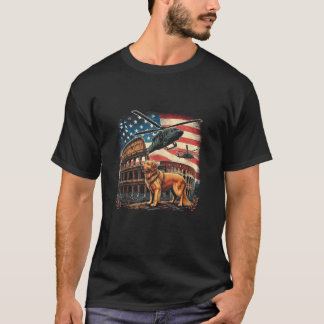 Rom Kolosseum Italien Golden Retriever Dog USA Fla T-Shirt