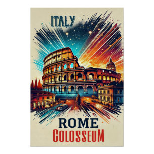 Rom-Kolosseum - Italien-Poster Poster