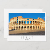 Rom, Kolosseum, Italien Postkarte (Vorne/Hinten)