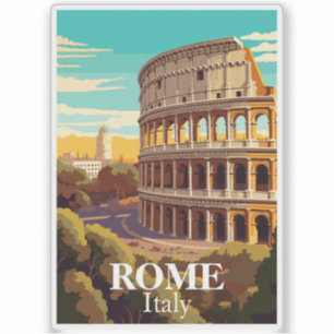 Rom Kolosseum Italien Reise Illustration Aufkleber